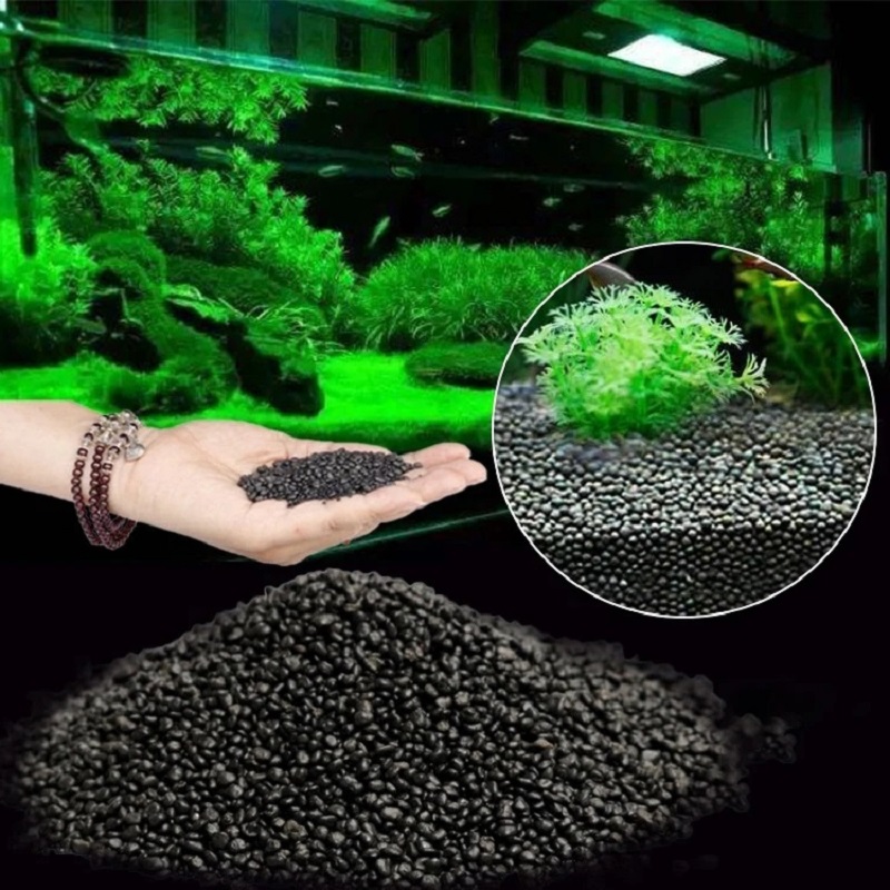 Aquarium Planted Sand - 水槽水草泥植物種子土壌水槽底砂栄養土壌黒泥水草水槽底土壌肥料