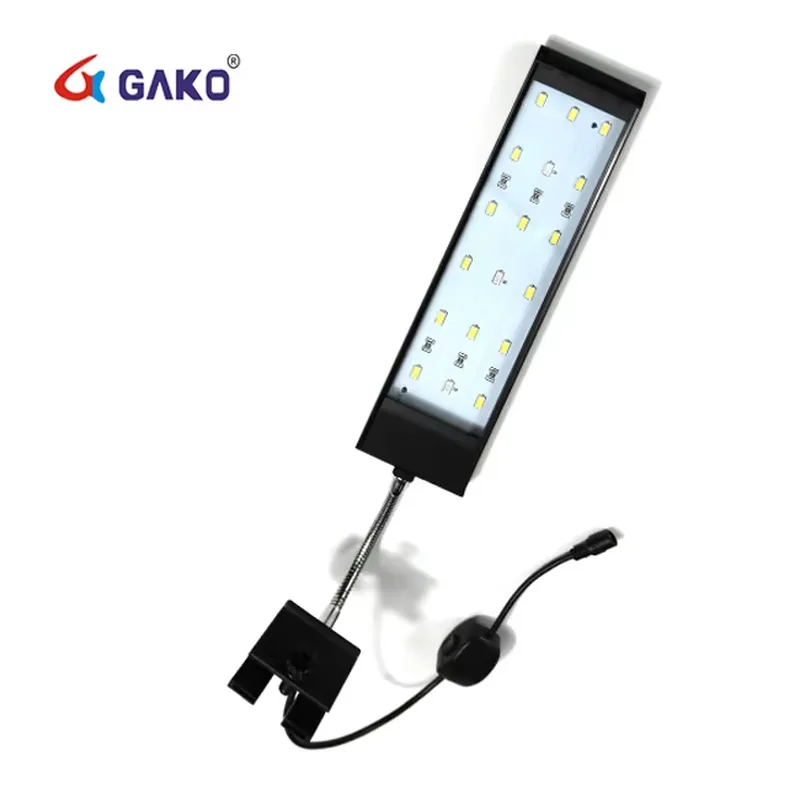 Aquarium Plant Easy To Grow - 調整可能な金属ホース、簡単な取り付け、淡水水草用ライト、アルミ合金製ハウジング、高輝度、水槽水草育成用
