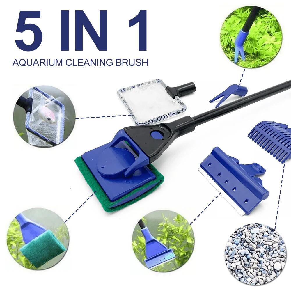 5in1水槽清掃ツール 植物フォーク スプーン ネット スポ - Planted Aquarium Algae のレビューと価格
