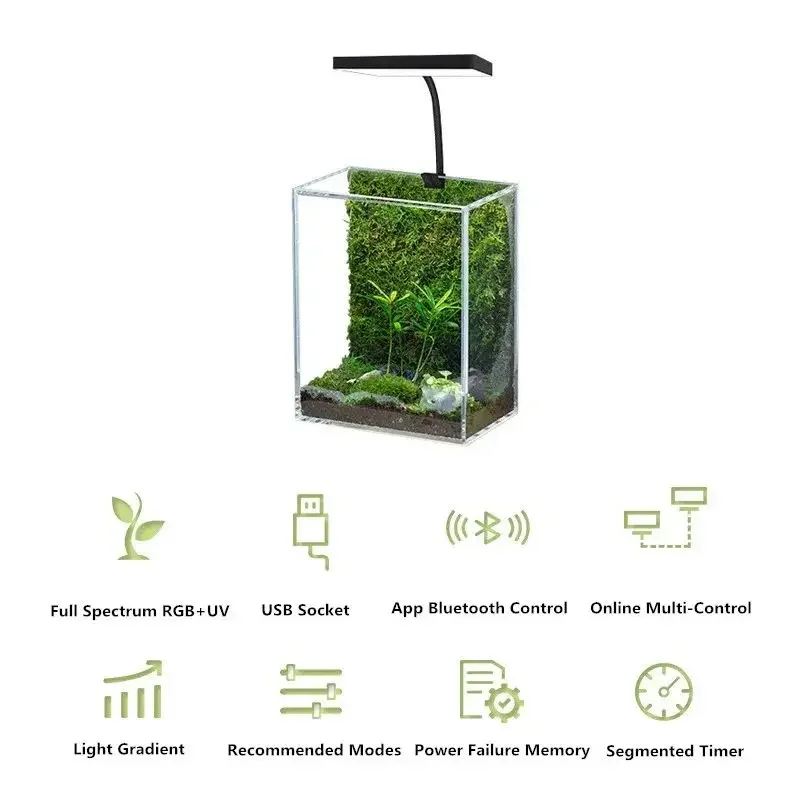 WEEK AQUA Mag Pro USBナノ水槽ライト 水 - Planted Aquarium Pendant Light のレビューと価格