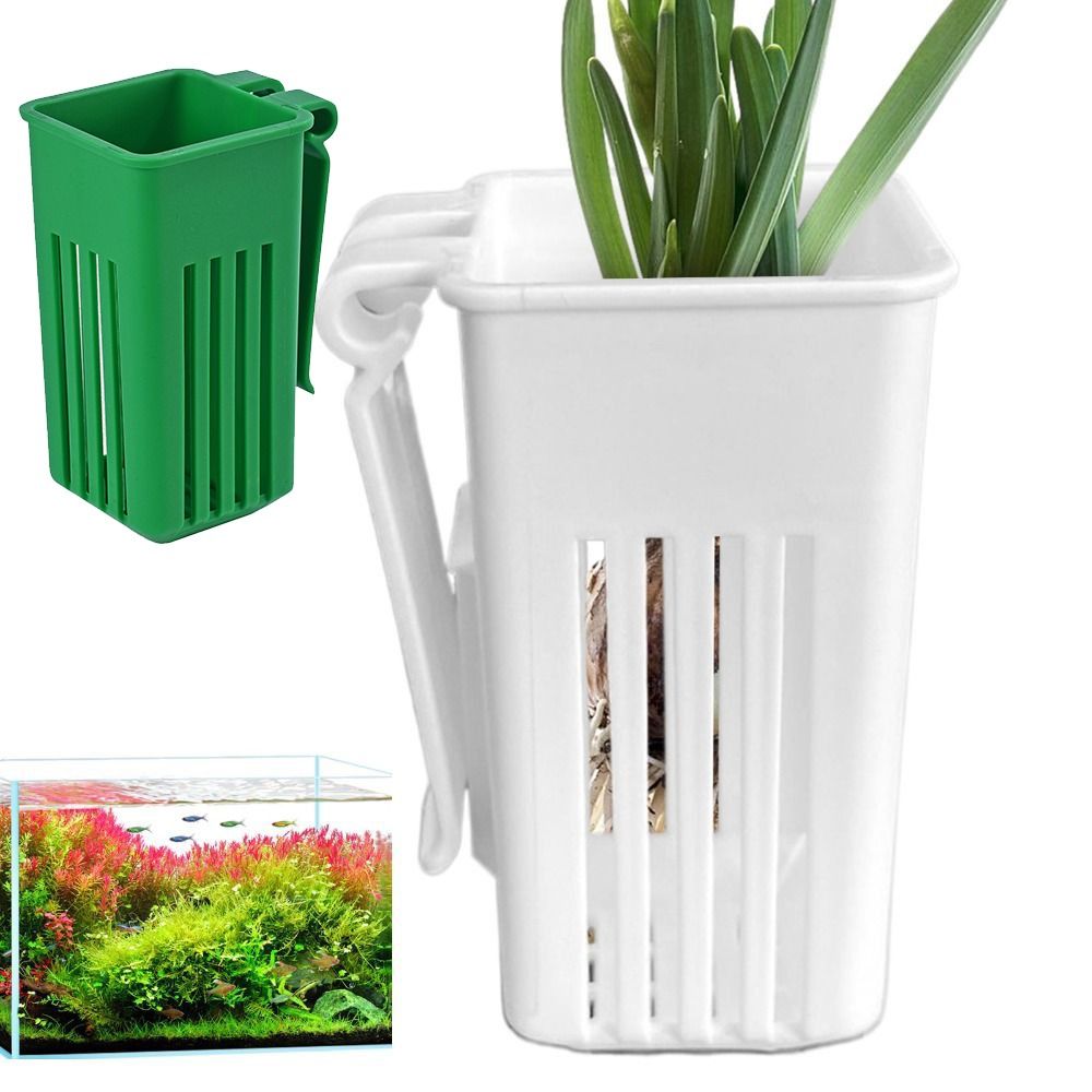 プラスチック製水槽用植物バスケット、スリット付き排水口、吊り - Aquarium Plant Easy To Grow のレビューと価格