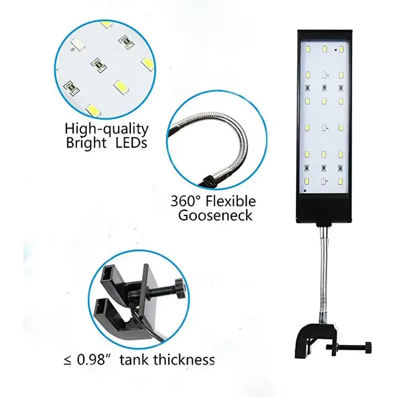 調整可能な金属ホース、簡単な取り付け、淡水水草用ライト、アル - Aquarium Plant Easy To Grow のレビューと価格